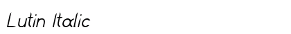 Lutin Italic Preview