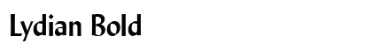 Lydian Bold font free download