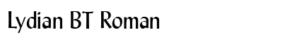 Lydian BT Roman font free download