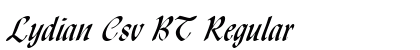 Lydian Csv BT Regular font free download
