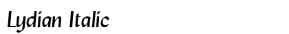 Lydian Italic Preview