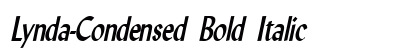 Lynda-Condensed Bold Italic Preview