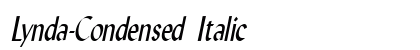 Lynda-Condensed Italic font free download