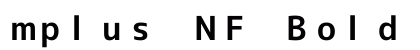 mplus NF Bold Preview