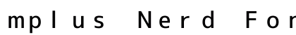 mplus Nerd Font Mono Regular Preview