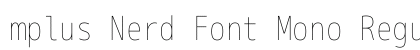 mplus Nerd Font Mono Regular Preview