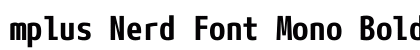 mplus Nerd Font Mono Bold Preview