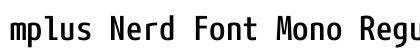 mplus Nerd Font Mono Regular Preview