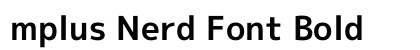 mplus Nerd Font Bold Preview