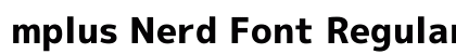 mplus Nerd Font Regular Preview