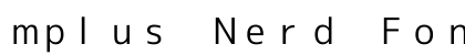 mplus Nerd Font Mono Regular Preview