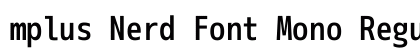 mplus Nerd Font Mono Regular Preview