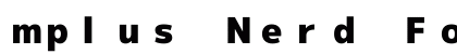 mplus Nerd Font Mono Regular Preview