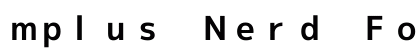mplus Nerd Font Mono Bold Preview