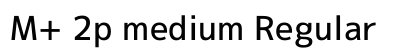 M+ 2p medium Regular Font Preview