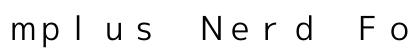 mplus Nerd Font Mono Regular Preview