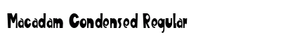 Macadam Condensed Regular font free download