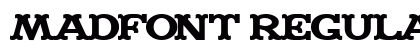 MADFONT Regular Font Preview