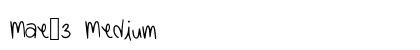 Mae_3 Medium font free download
