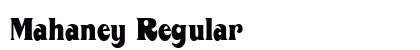 Mahaney Regular font free download