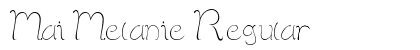 Mai Melanie Regular Font Mai Melanie Regular Font Preview