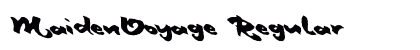 MaidenVoyage Regular Font Preview