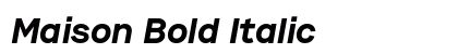 Maison Bold Italic font free download