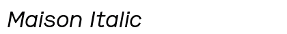 Maison Italic preview Maison Italic preview