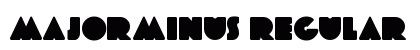 MajorMinus Regular Font Preview