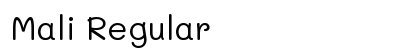 Mali Regular font free download