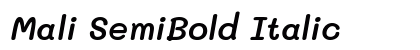 Mali SemiBold Italic font free download