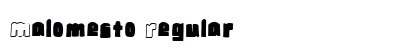 Malomesto Regular Font Preview