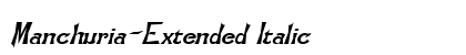 Manchuria-Extended Italic font free download