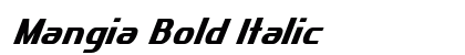 Mangia Bold Italic Preview