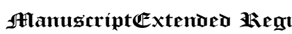 ManuscriptExtended Regular font free download
