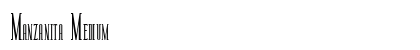 Manzanita Medium font free download