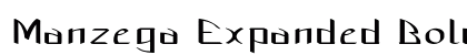 Manzega Expanded Bold font free download