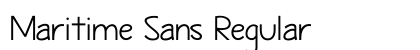 Maritime Sans Regular Font Preview