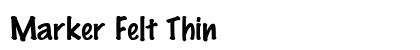 Marker Felt Thin font free download