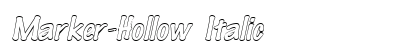 Marker-Hollow Italic font free download