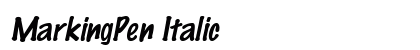 MarkingPen Italic font free download
