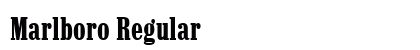 Marlboro Regular font free download