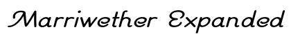 Marriwether Expanded Italic Preview