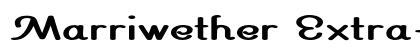 Marriwether Extra-expanded Bold font free download