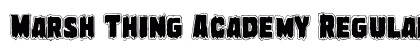 Marsh Thing Academy Regular Font Preview