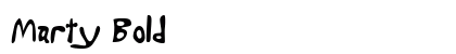 Marty Bold Font Preview
