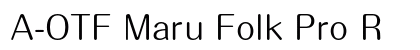 A-OTF Maru Folk Pro R Preview