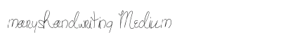 maryshandwriting Medium font free download