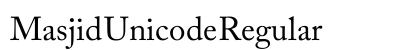 Masjid Unicode Regular font free download