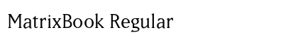 MatrixBook Regular font free download